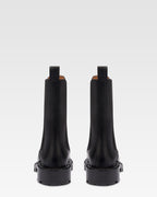 Botines de piel de becerro color negro