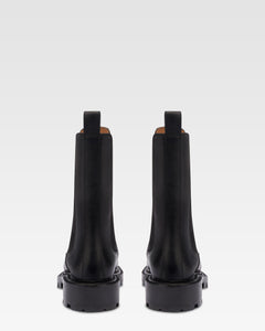 Botines de piel de becerro color negro