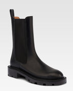 Botines de piel de becerro color negro