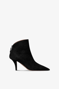 Bottines en cuir suede noir