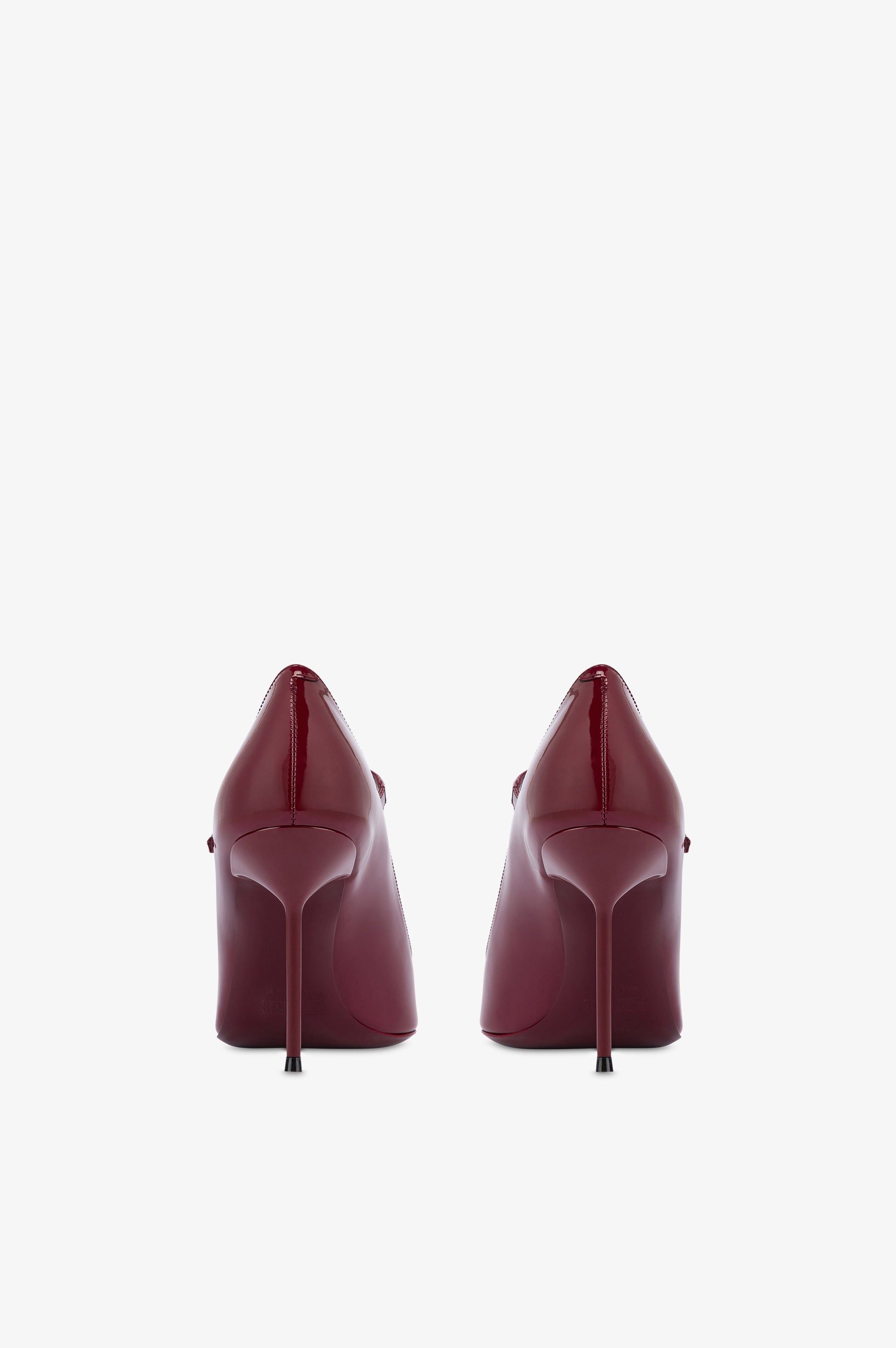Pumps in vernice rouge noir