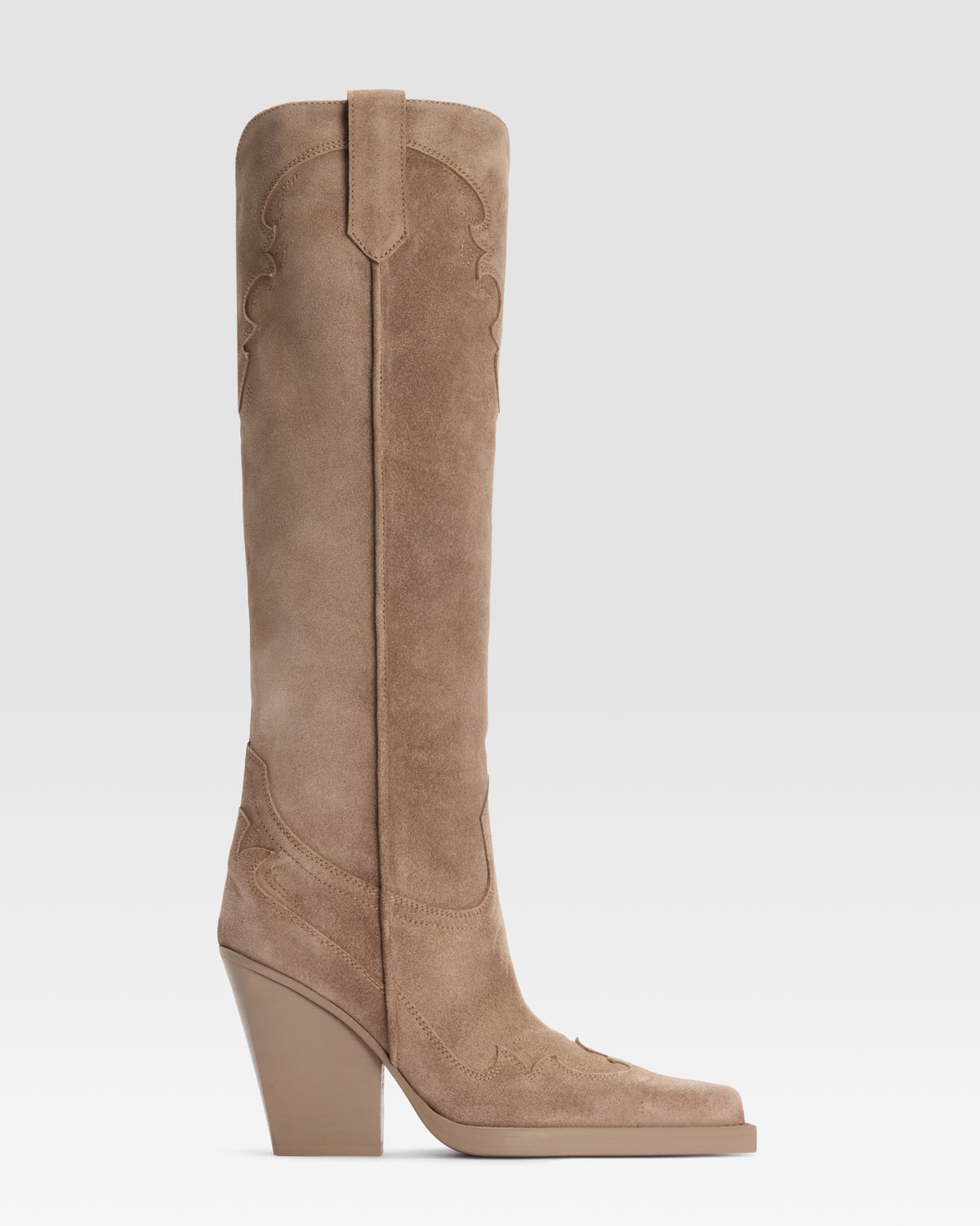 VELOURSLEDER WESTERN STIEFEL