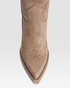 VELOURSLEDER WESTERN STIEFEL