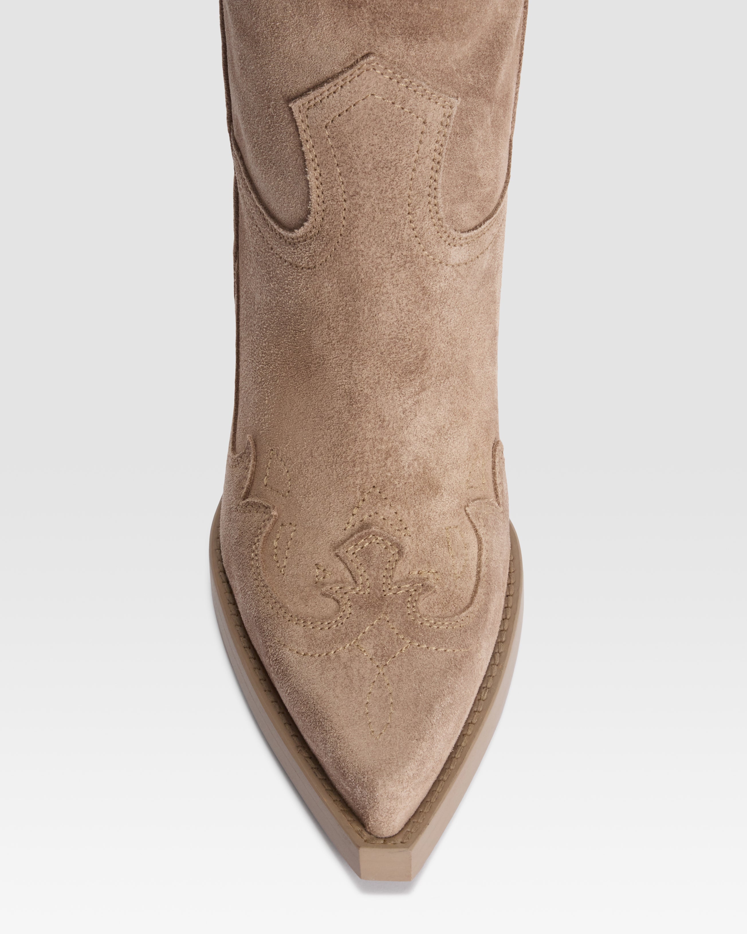 VELOURSLEDER WESTERN STIEFEL