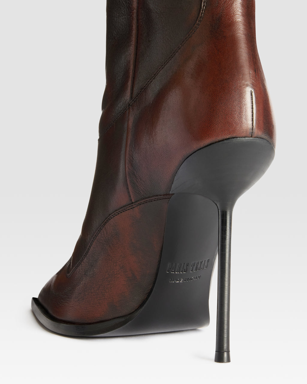 BOTTE EN CUIR BROSSE EFFET VINTAGE