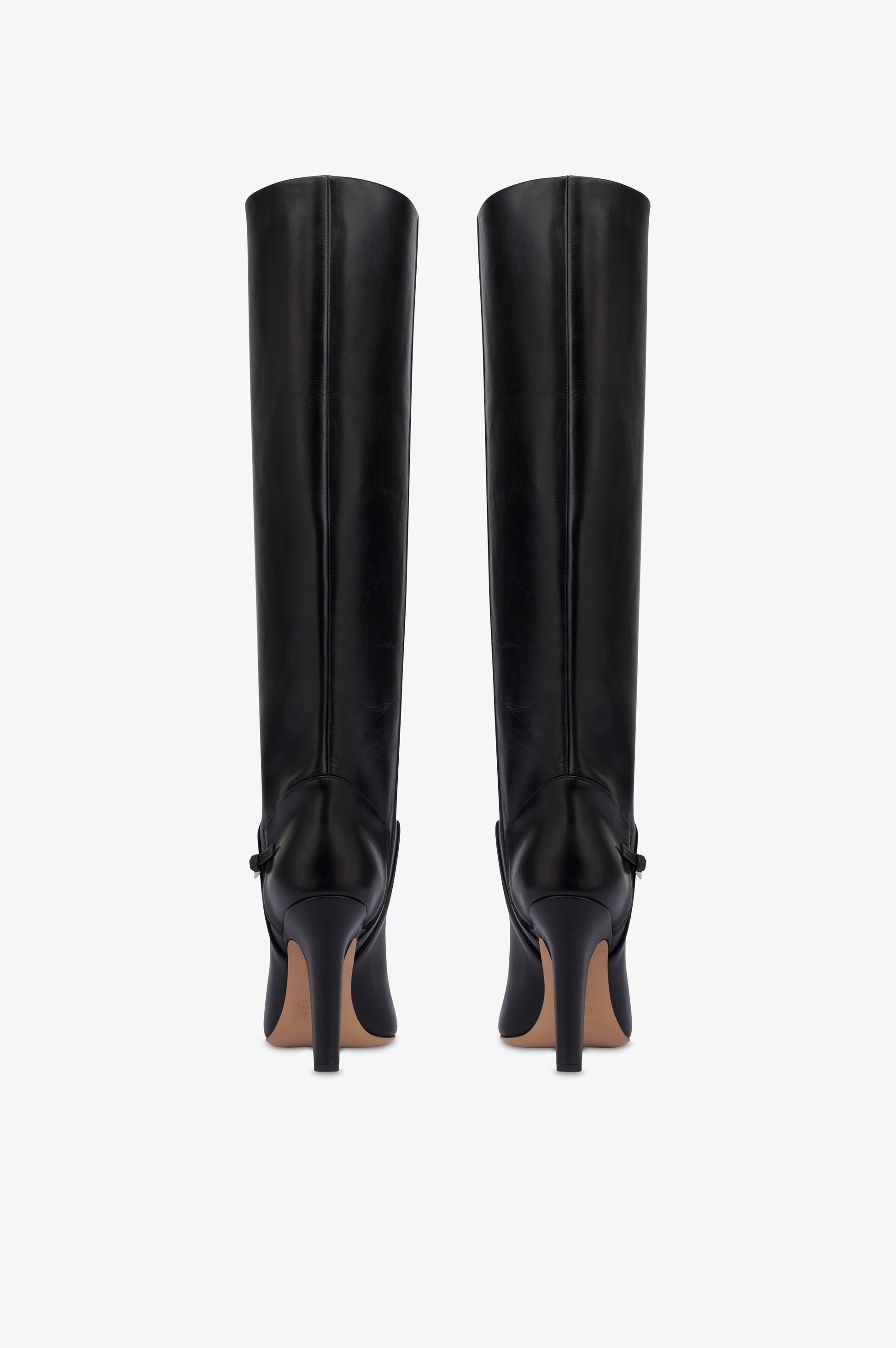 Stivali in pelle nera