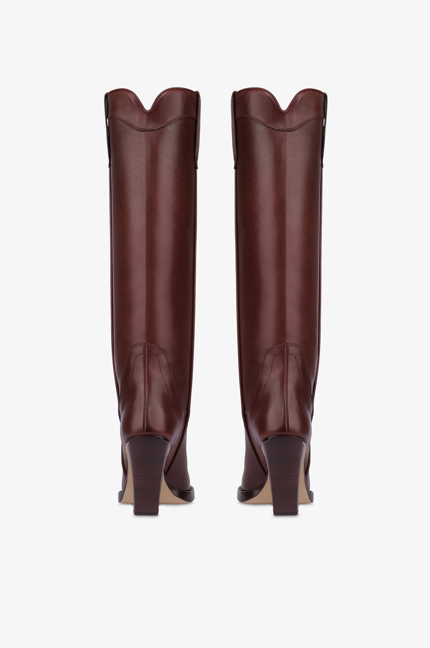 Texanische Stiefel aus Kalbsleder in Rouge Noir