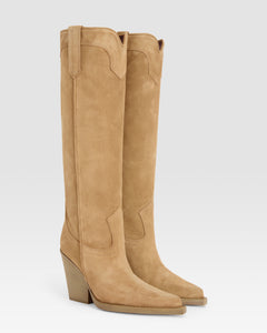 Texani in pelle scamosciata whisky