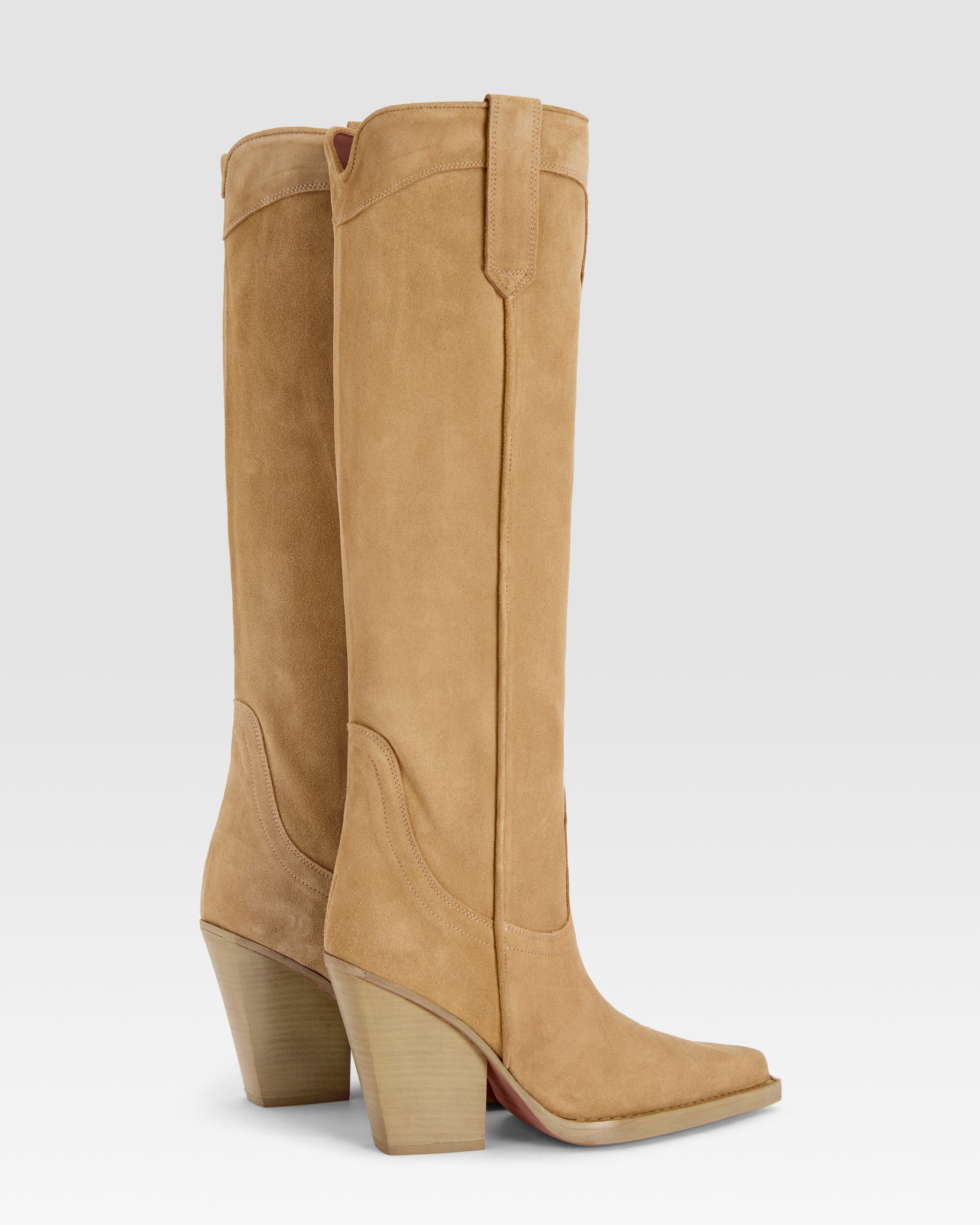 Texani in pelle scamosciata whisky