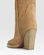 Texani in pelle scamosciata whisky