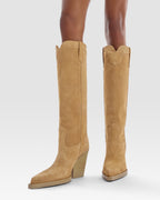 Texani in pelle scamosciata whisky