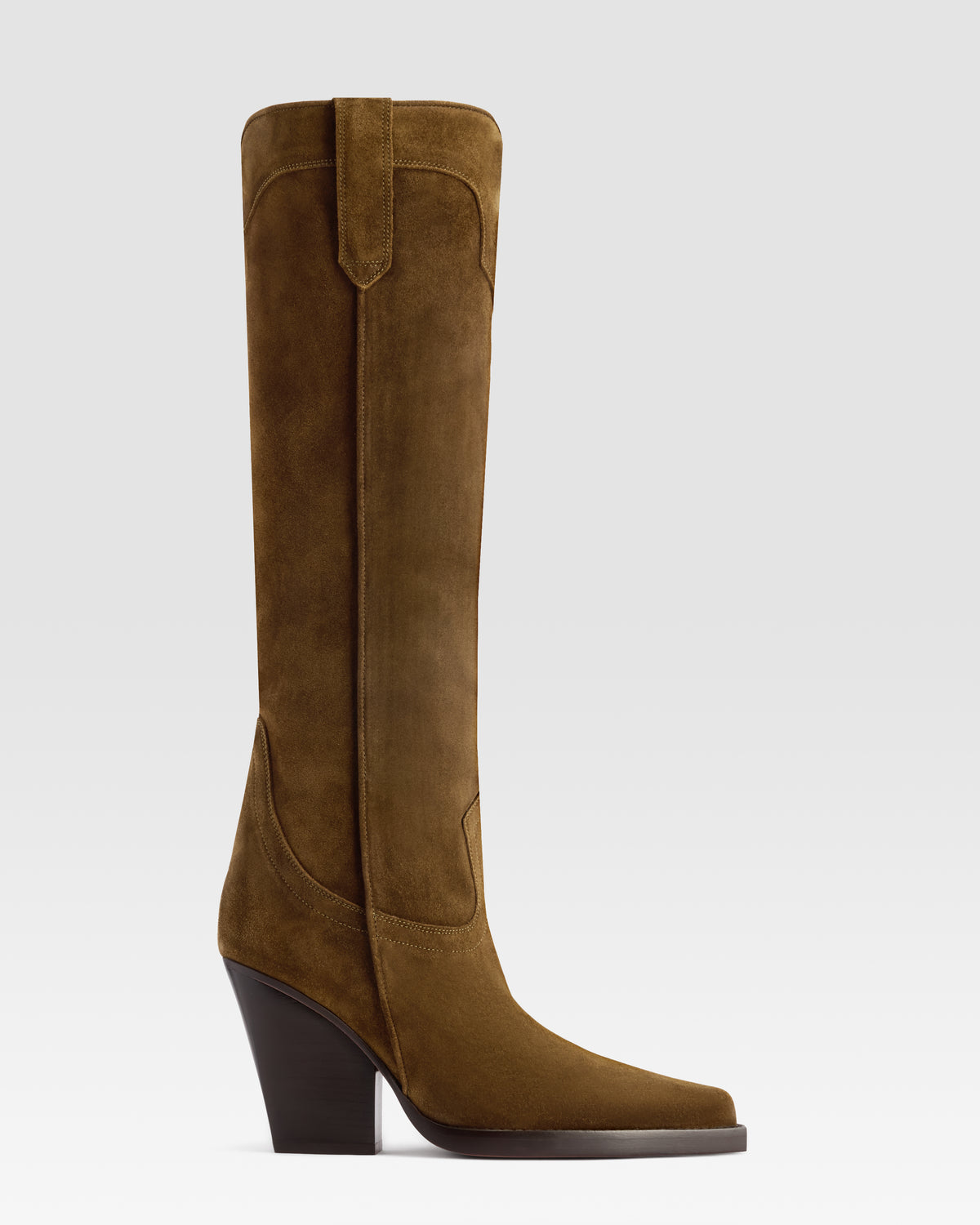 VELOURSLEDER WESTERN STIEFEL