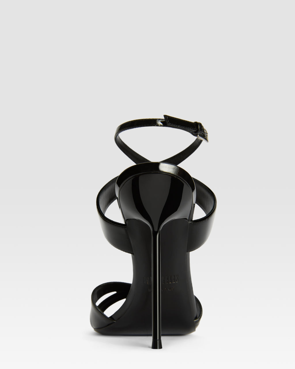 Sandalias de charol negro