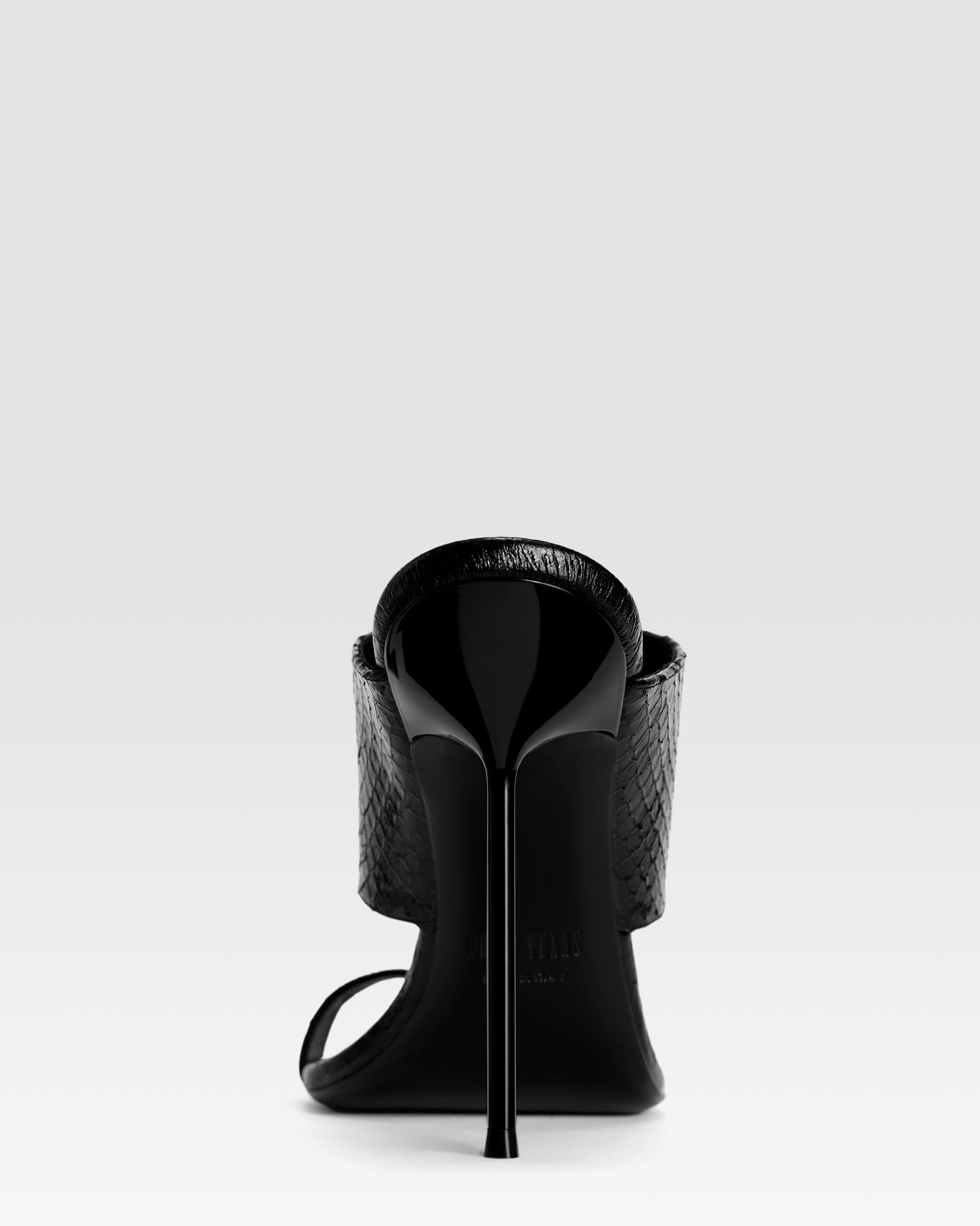 Slingback aus weissem Leder