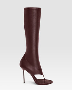 stivale infradito in nappa stretch