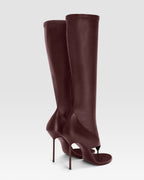 stivale infradito in nappa stretch