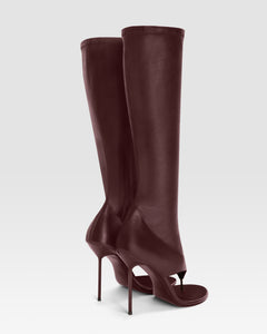 stivale infradito in nappa stretch