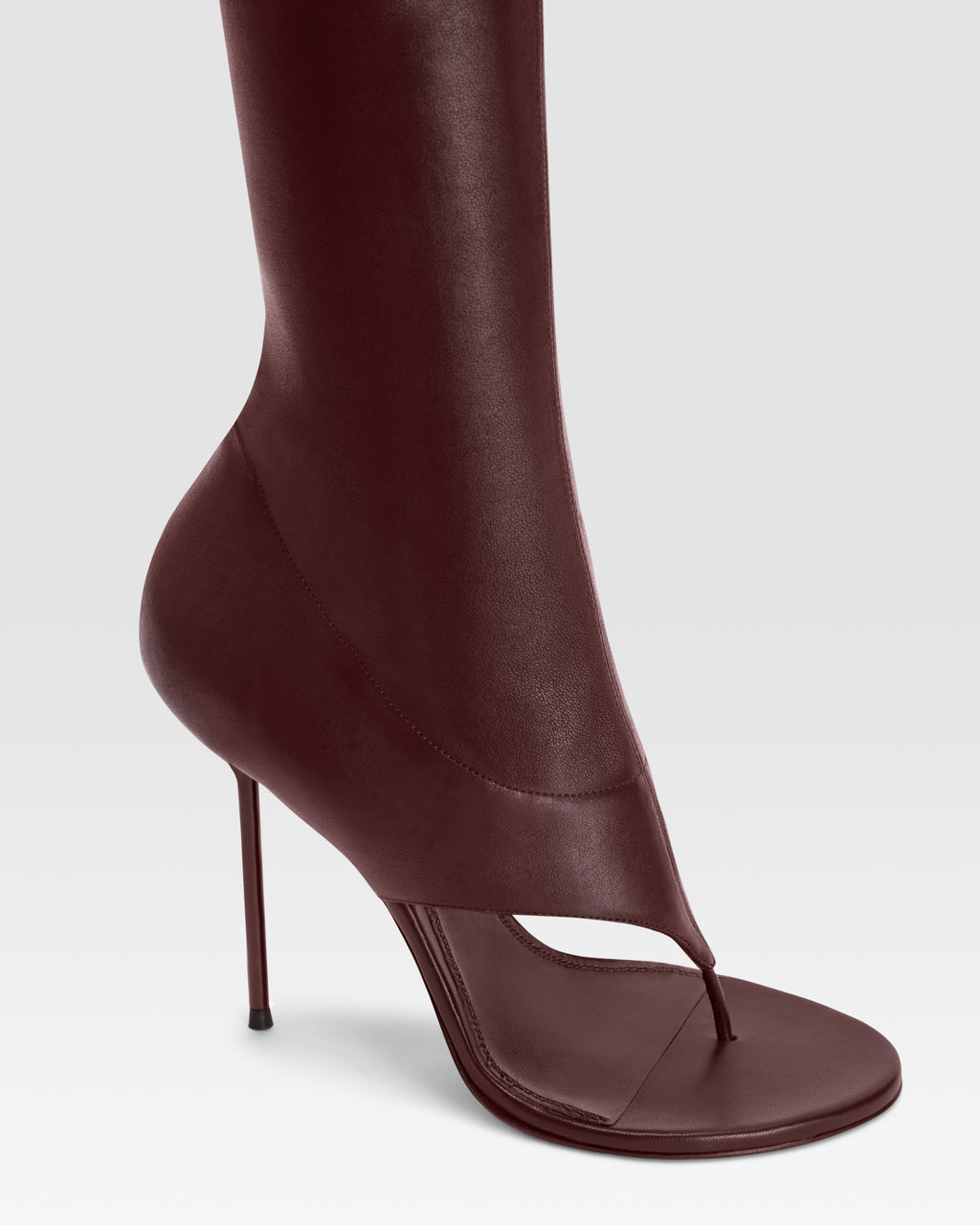 stivale infradito in nappa stretch