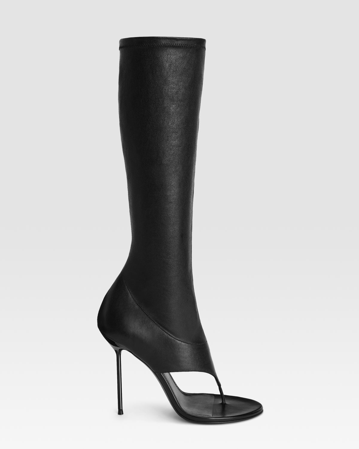 Bota de dedo en piel nappa stretch