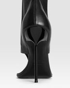 Botas de dedo de piel elastica de color negro