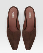 Sabots in pelle scamosciata ebano