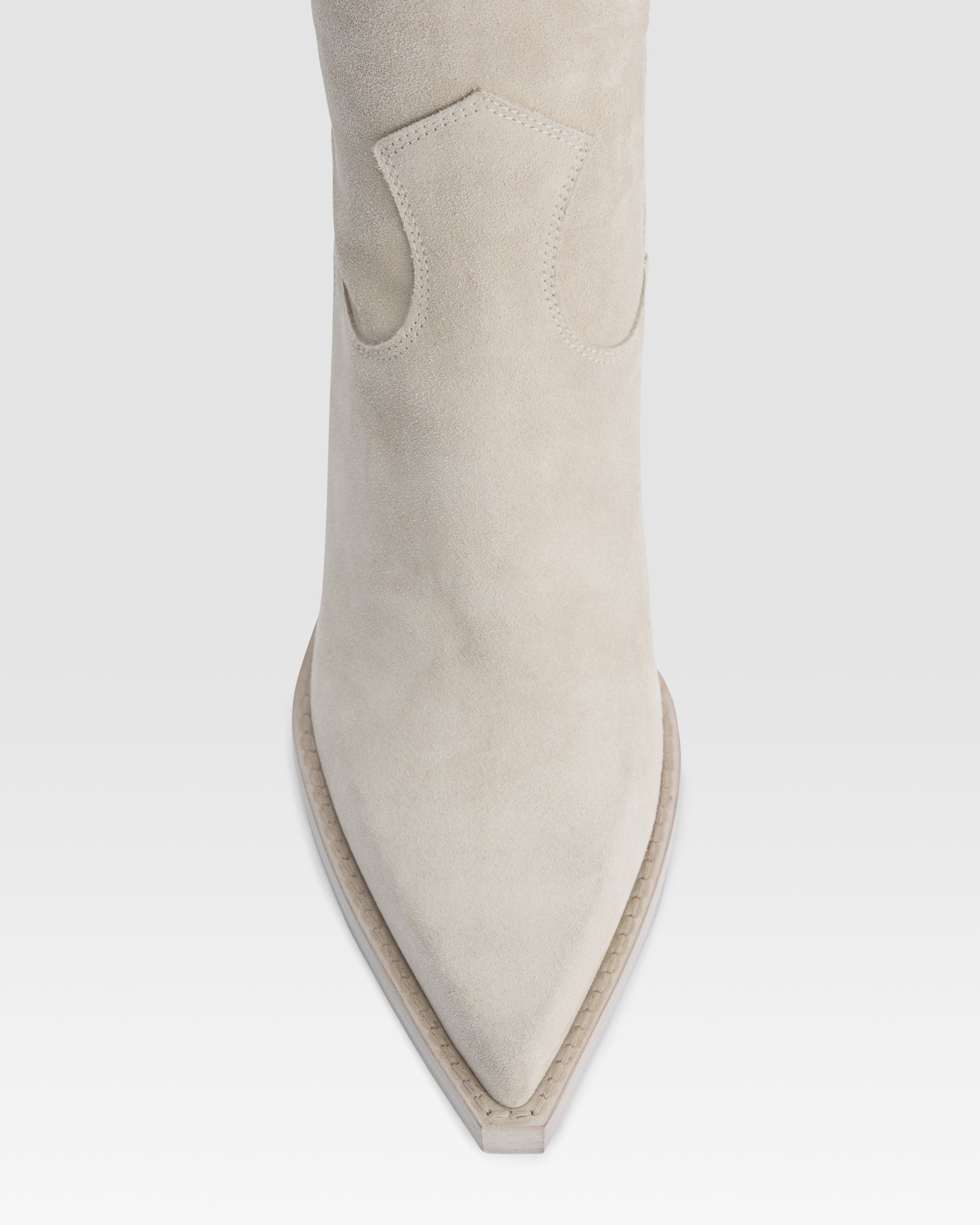 Texani in pelle scamosciata angora