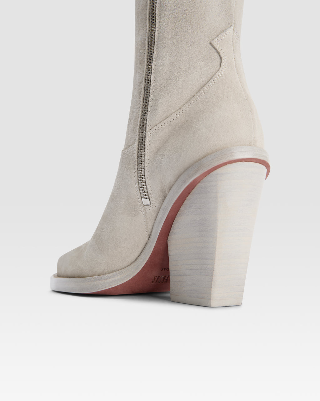 Texani in pelle scamosciata angora