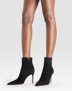 VELOURSLEDER ANKLE BOOT