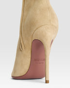 Stivaletti in pelle scamosciata sabbia