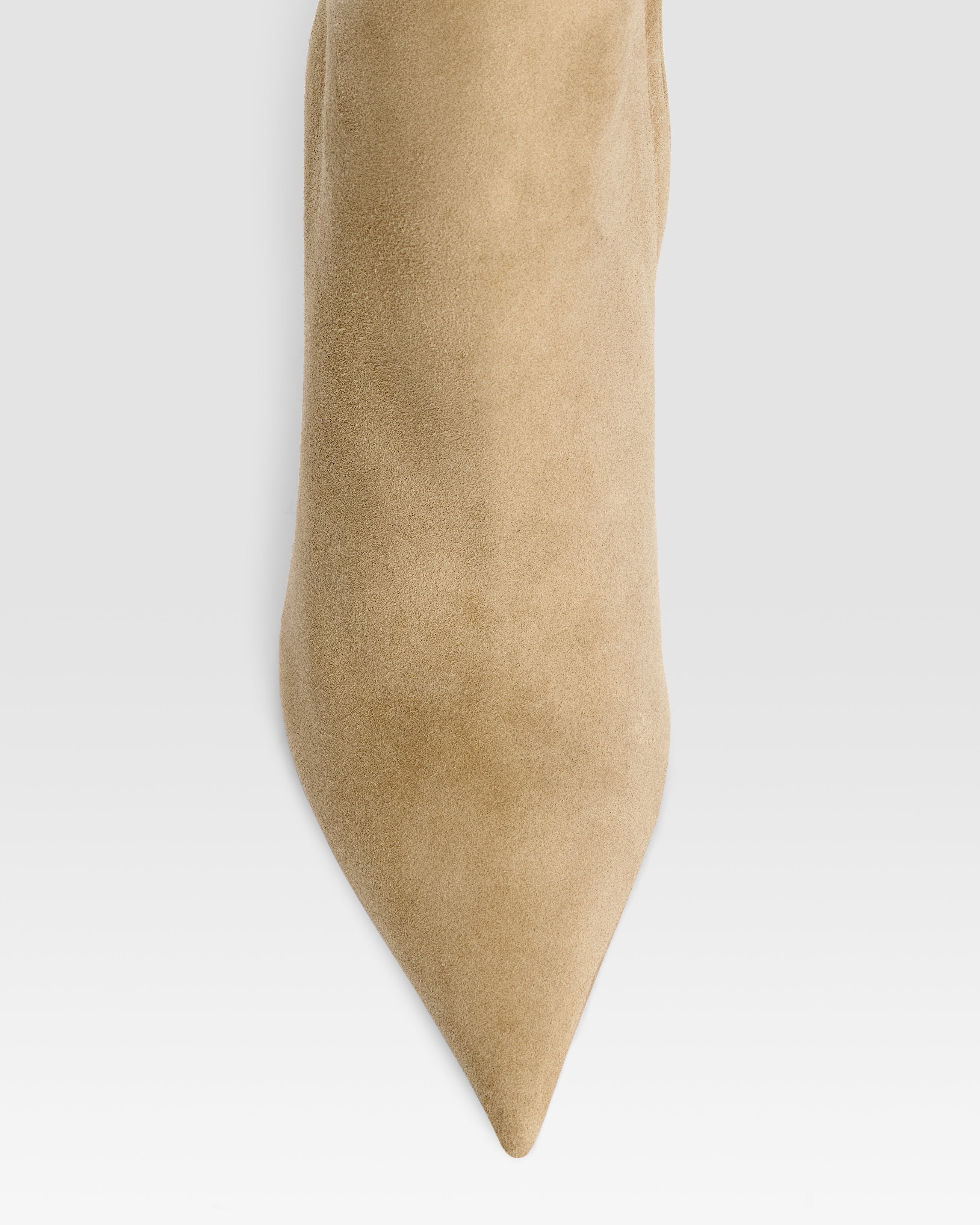 Stivaletti in pelle scamosciata sabbia