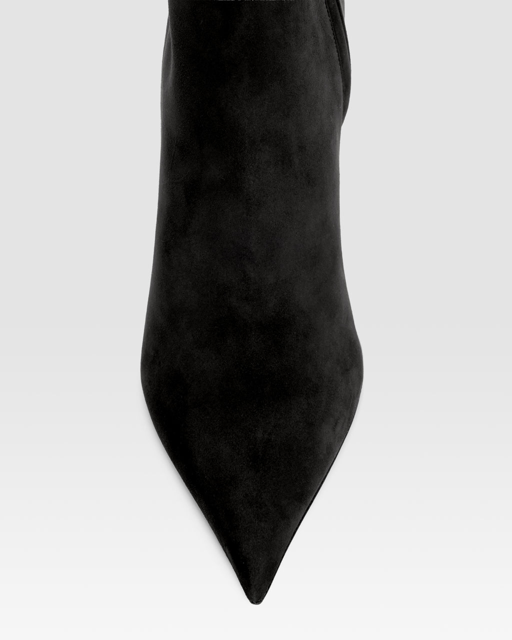 Bottines en cuir de veau suede noir