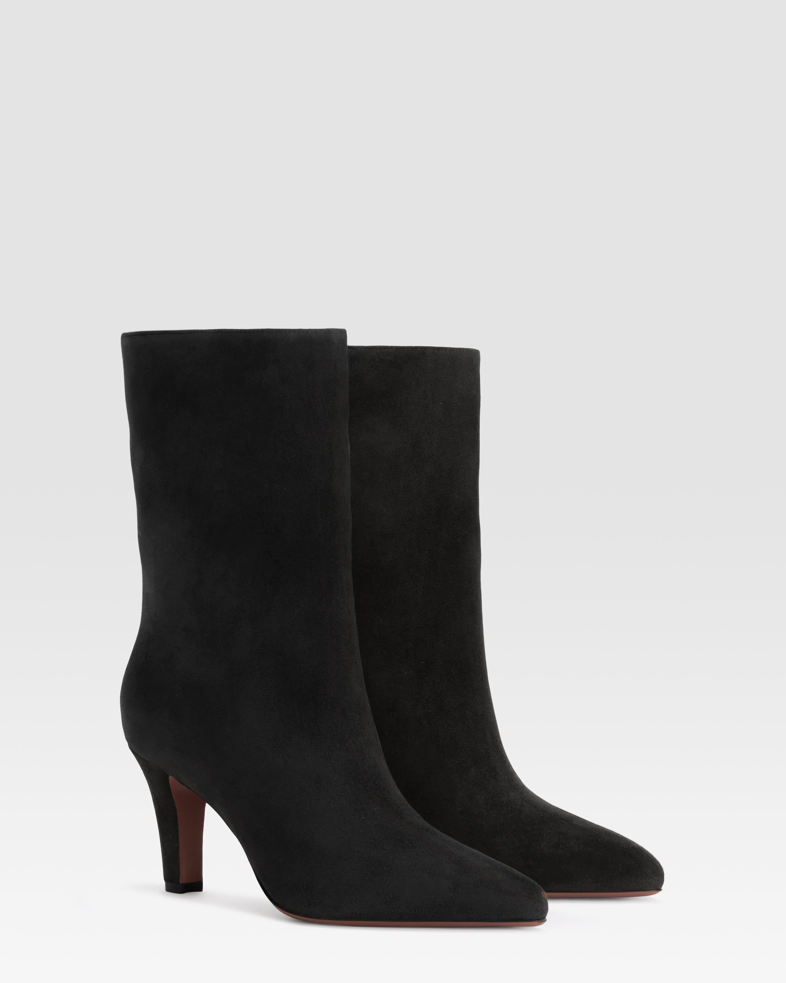 VELOURSLEDER ANKLE BOOT