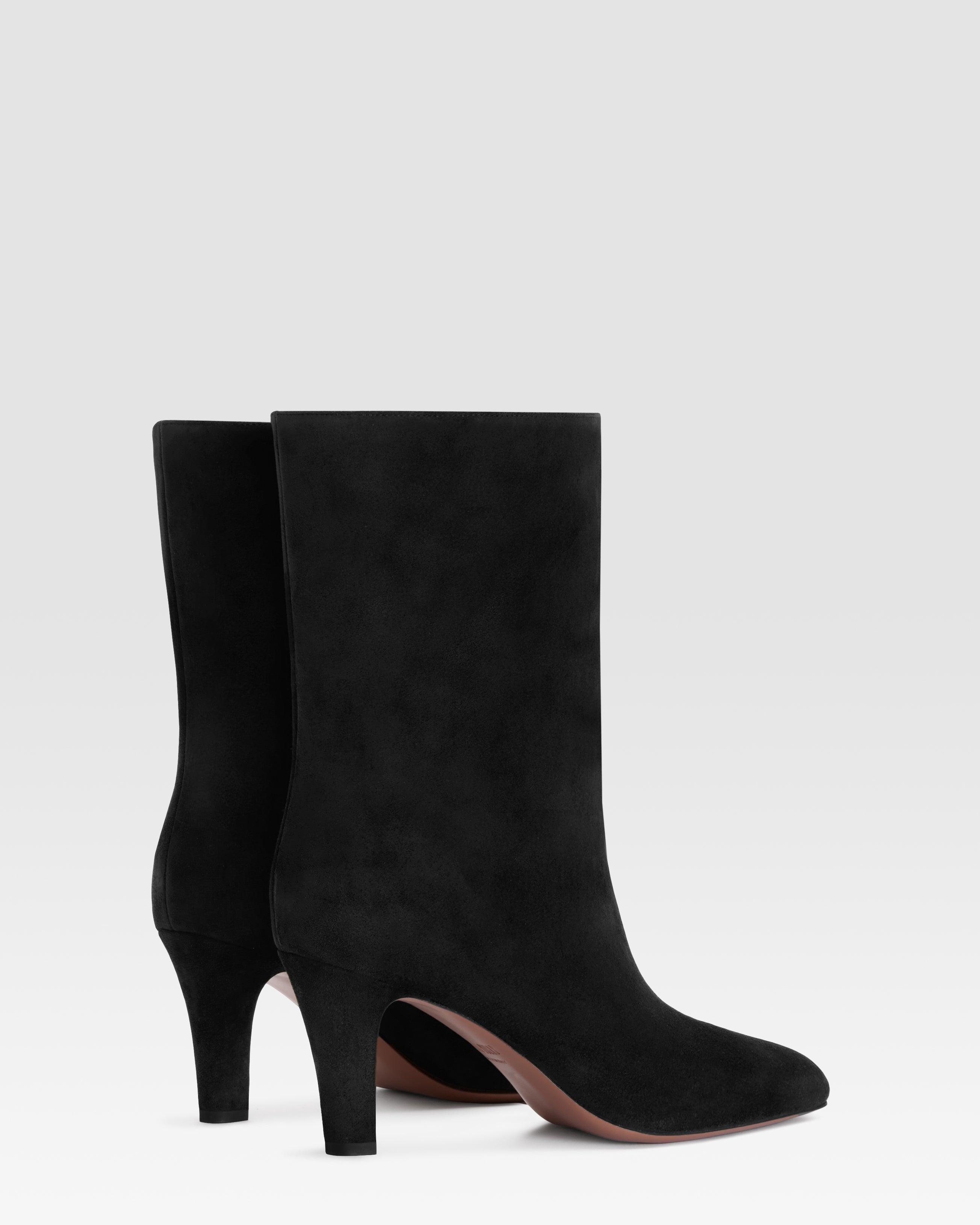 VELOURSLEDER ANKLE BOOT