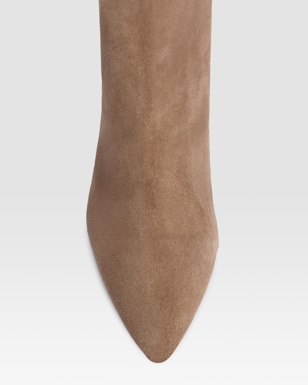 Stivaletti in pelle scamosciata grigio tortora