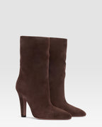 VELOURSLEDER ANKLE BOOT