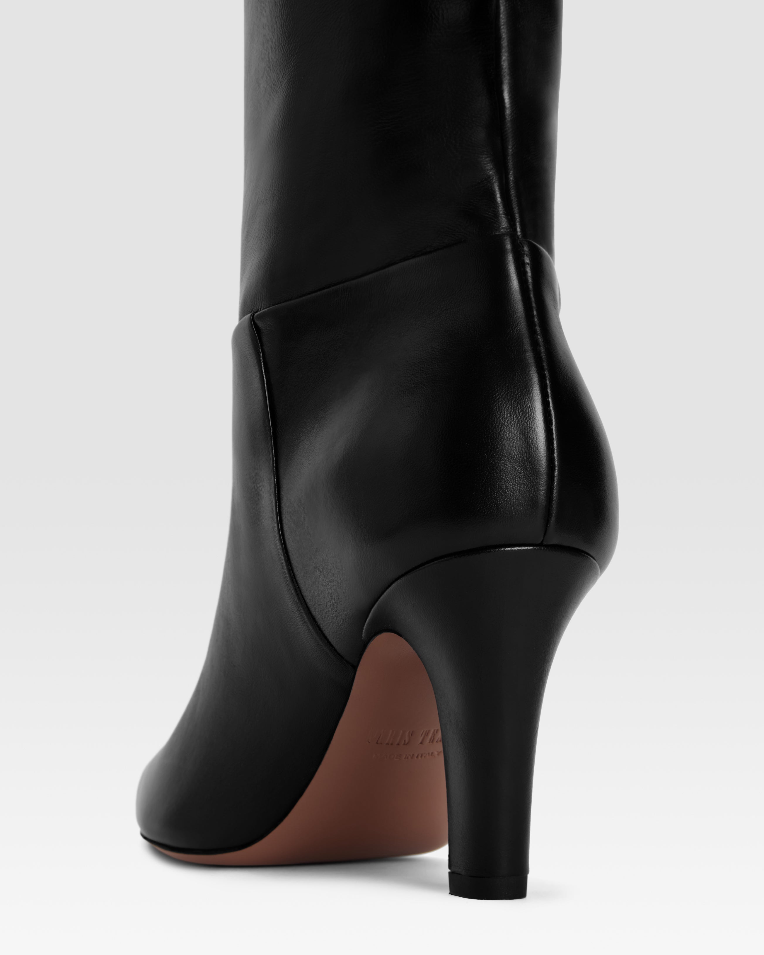 Stivali in pelle nera