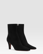 VELOURSLEDER ANKLE BOOT