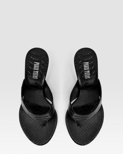 Python-print LEATHER MULE