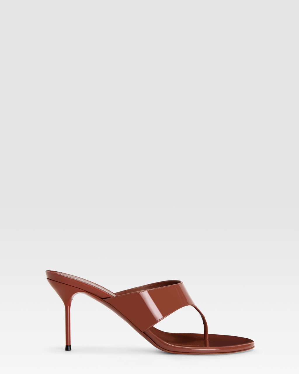PATENT LEATHER MULE