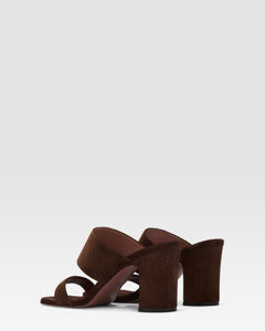 SUEDE LEATHER MULE