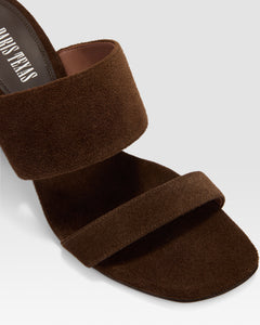 SUEDE LEATHER MULE