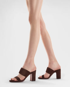 SUEDE LEATHER MULE