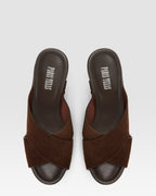 SUEDE LEATHER MULE