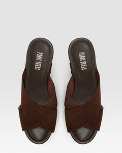 SUEDE LEATHER MULE