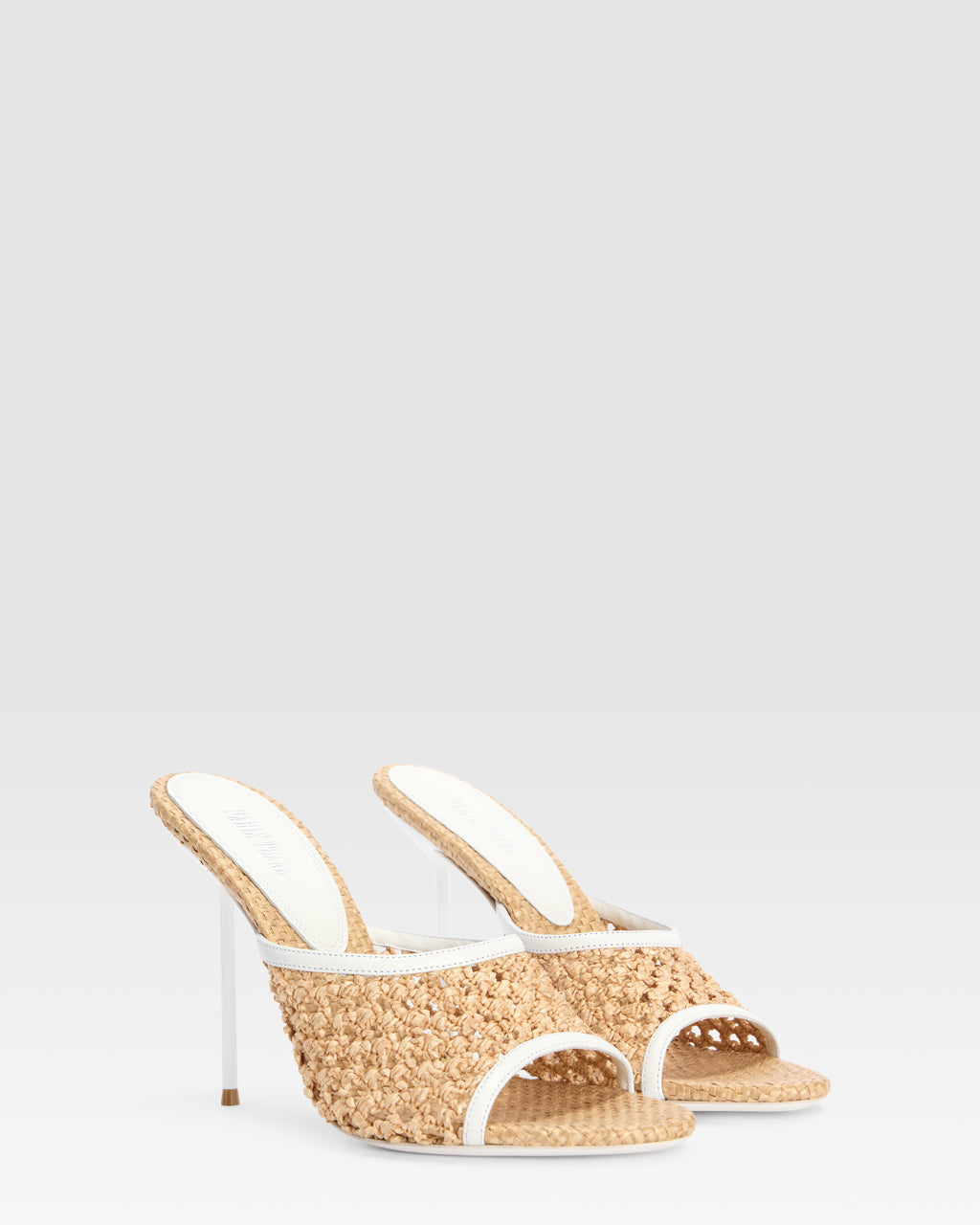 WOVEN RAFFIA MULE