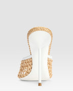 WOVEN RAFFIA MULE