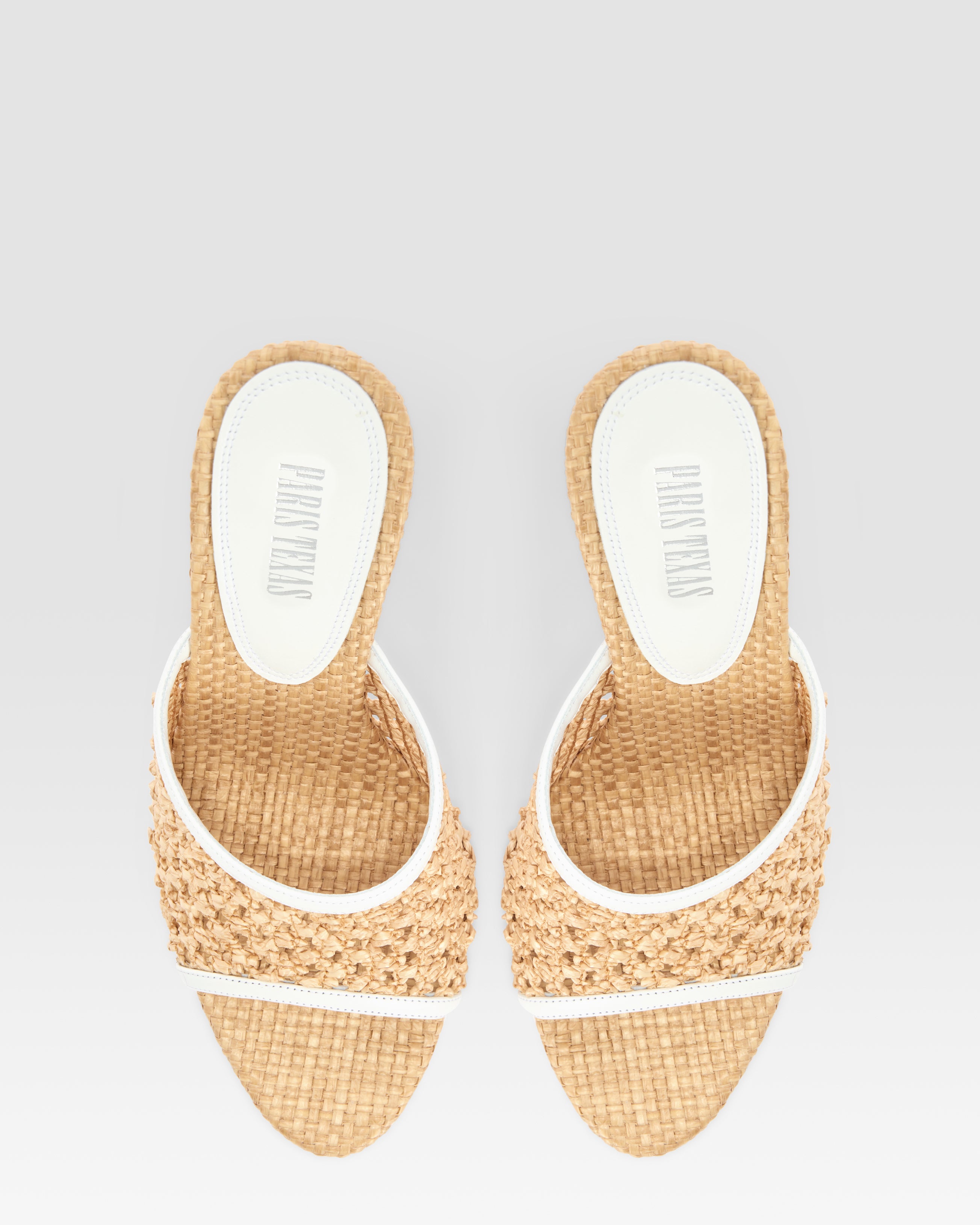 MULE IN RAFIA INTRECCIATA