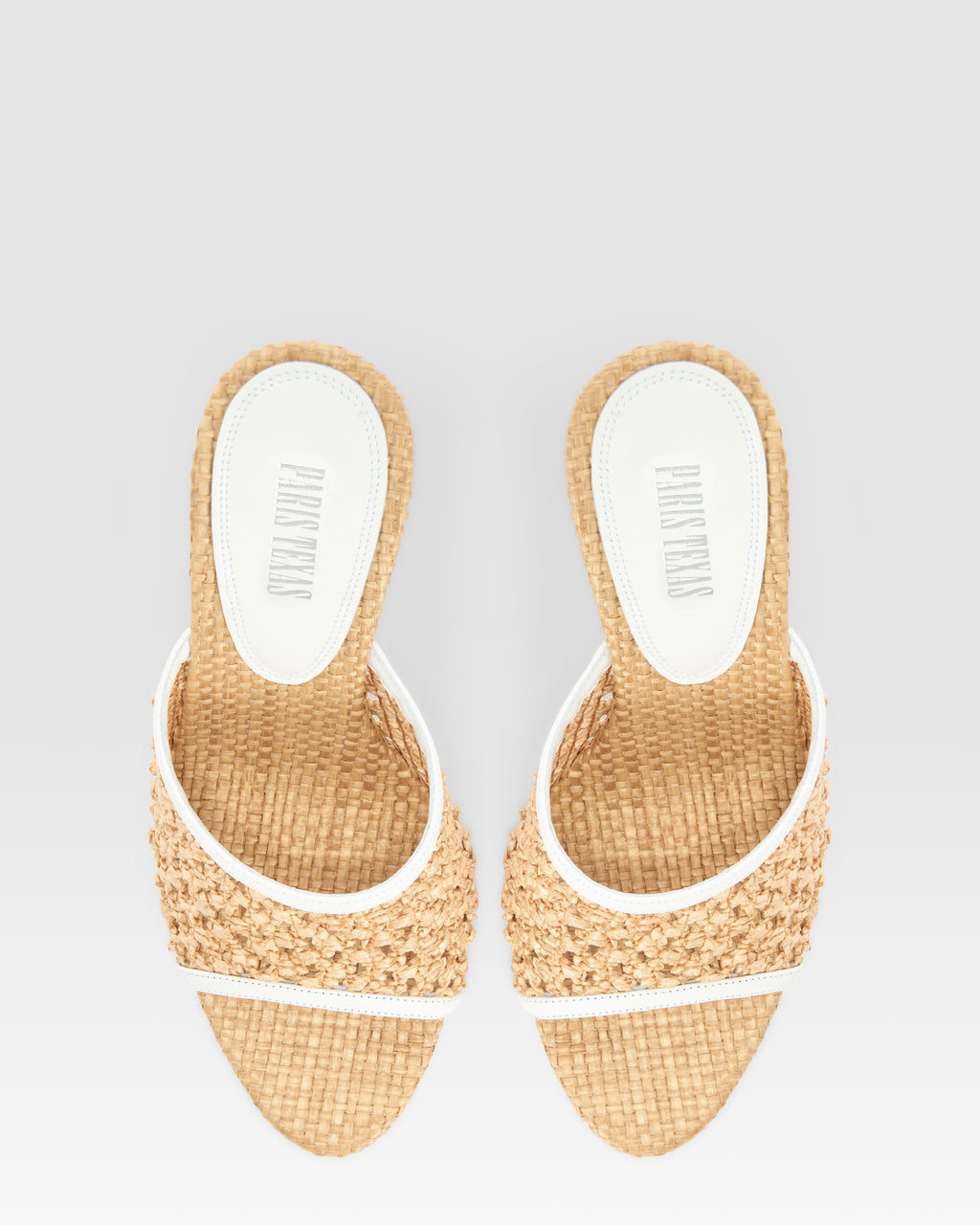 WOVEN RAFFIA MULE