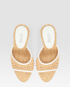 WOVEN RAFFIA MULE