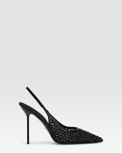 SLINGBACK IN RAFIA INTRECCIATA